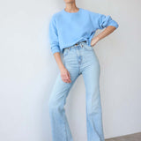 The Daily Sweatshirt in Baby Blue