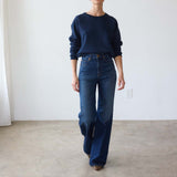 The Crease Jean in Distressed Dark