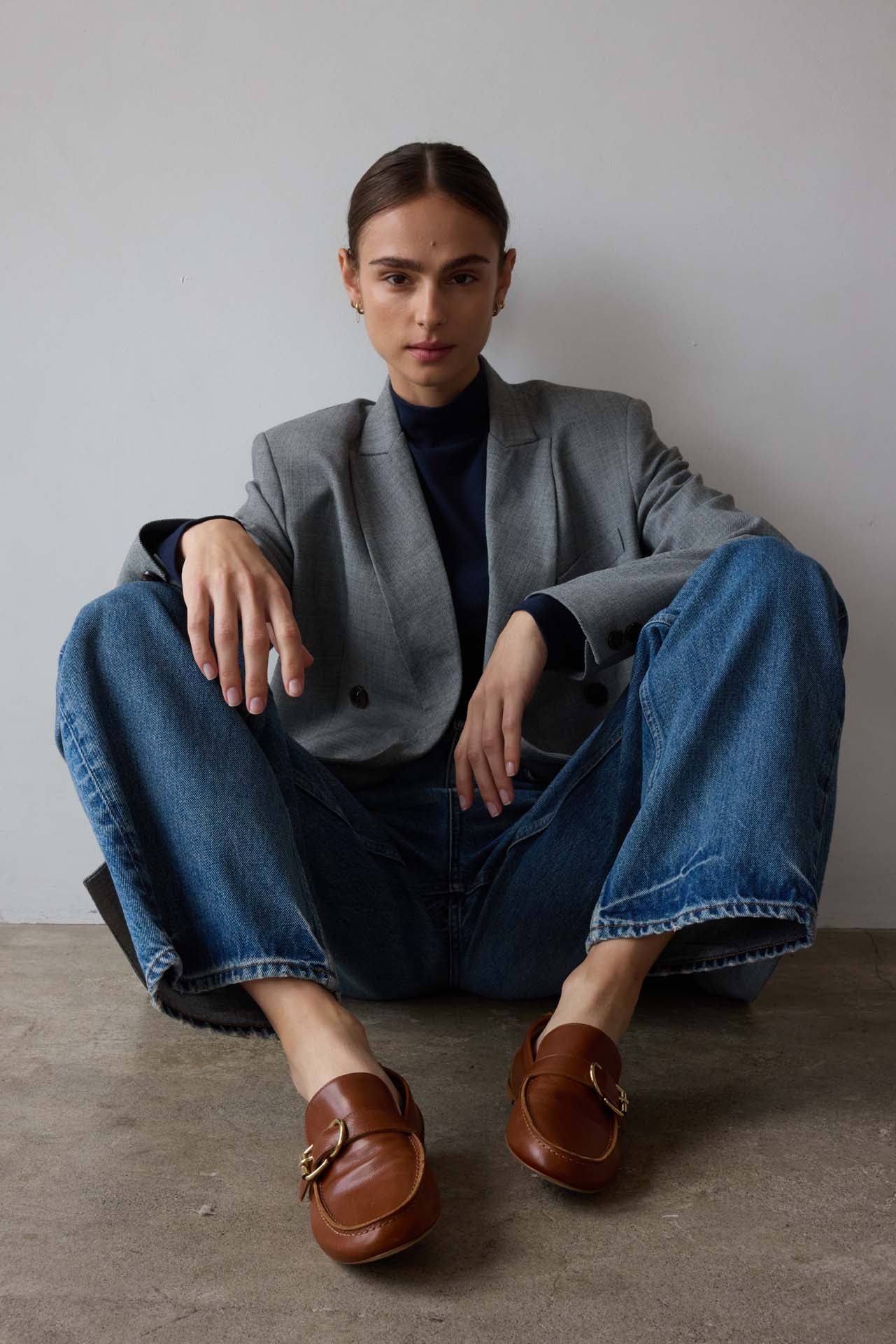 The Buckle Loafer in Brown