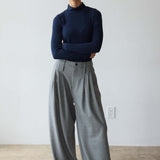 The Mock Neck in Navy