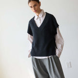 The Sweater Vest in Charcoal