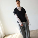 The Sweater Vest in Charcoal