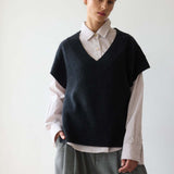 The Sweater Vest in Charcoal