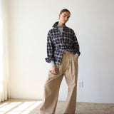 The Weekend Shirt in Charcoal Plaid