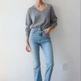 The Slim Stovepipe Jean in Spring Indigo