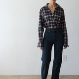 The Weekend Shirt in Charcoal Plaid