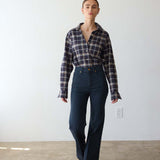 The Weekend Shirt in Charcoal Plaid