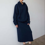 The Sweatshirt Skirt in Navy