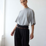 The Triple Pleat Pant in Black