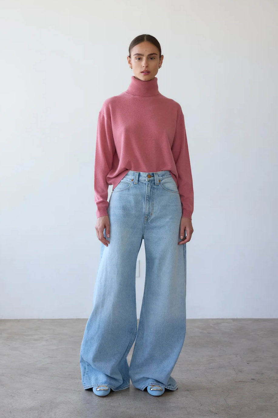 The Baggy Jean in Ice Indigo