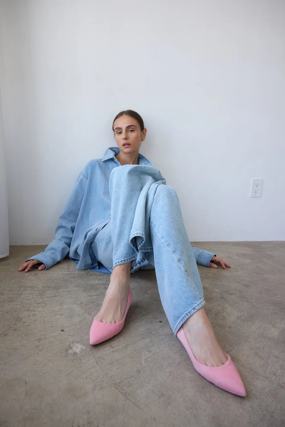 The Baggy Jean in Ice Indigo