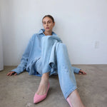 The Baggy Jean in Ice Indigo