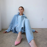 The Baggy Jean in Ice Indigo