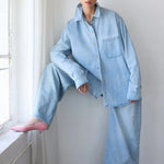 The Essential Shirt in Ice Indigo