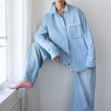 The Essential Shirt in Ice Indigo