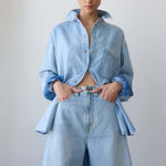 The Essential Shirt in Ice Indigo