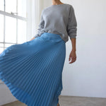 The Accordion Skirt in Baby Blue