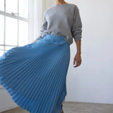 The Accordion Skirt in Baby Blue