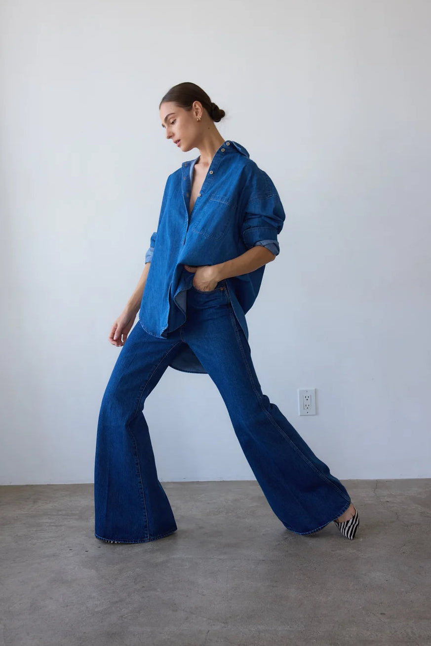 The Elephant Bell in Farrah Indigo