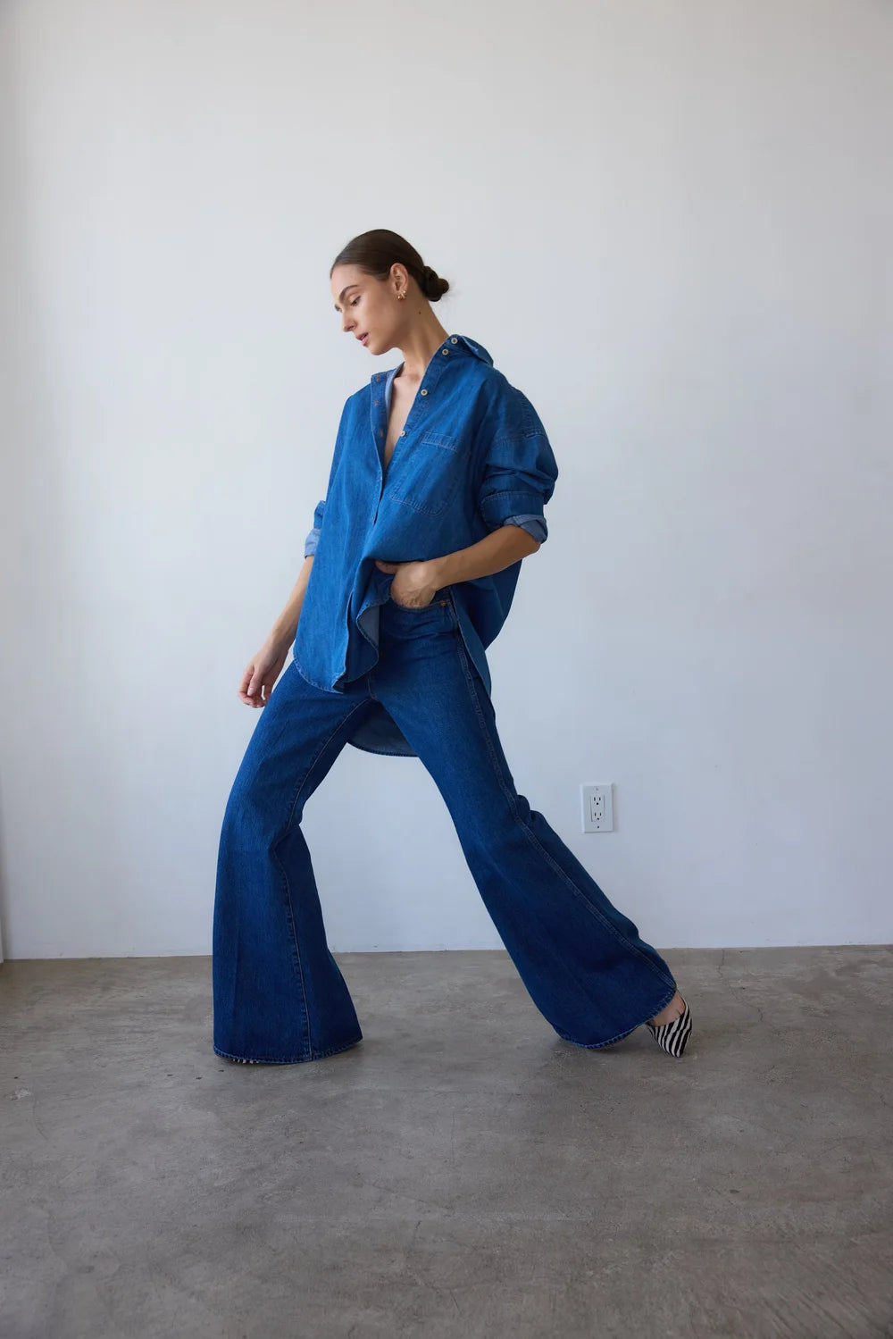 The Elephant Bell in Farrah Indigo