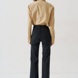 The Crease Jean in Washed Black
