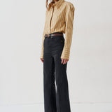 The Crease Jean in Washed Black