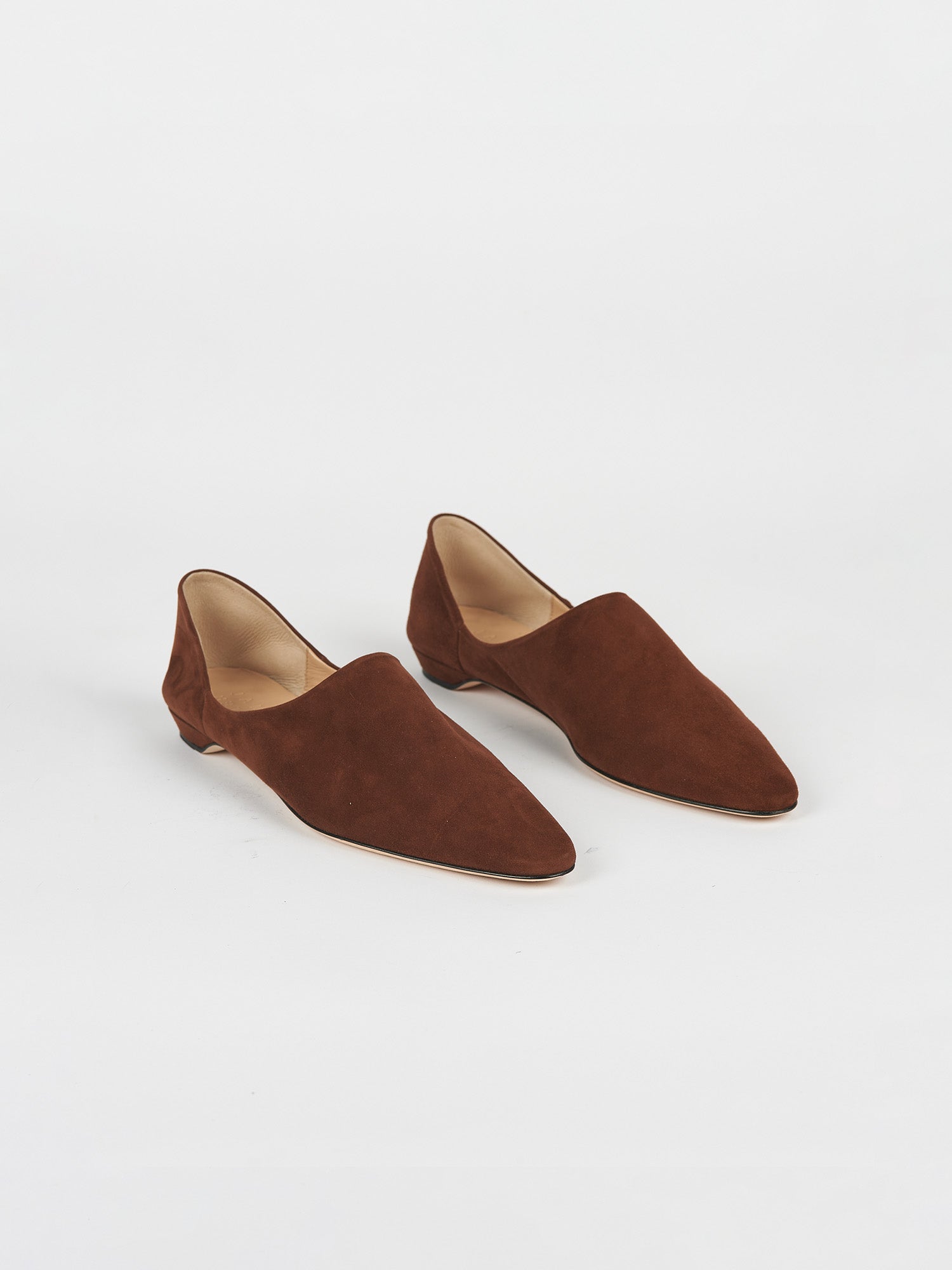 The Mule in Chocolate Suede - Jamie Haller