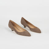 The Kitty Point in Taupe Suede - Jamie Haller