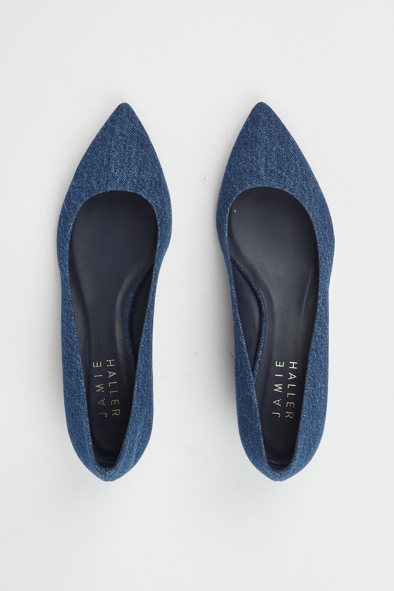 The Kitty Point Heel in Denim - Jamie Haller