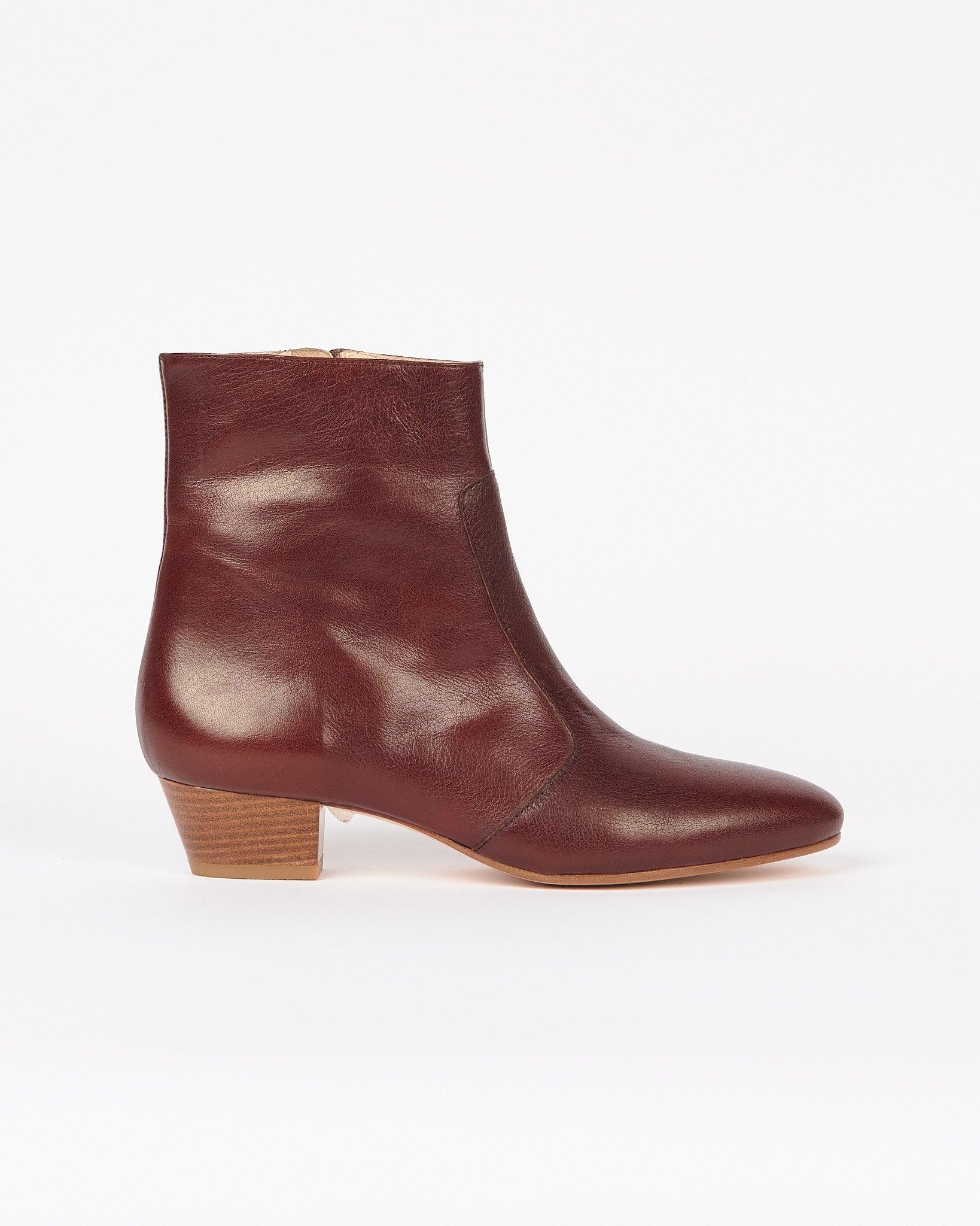 Beatnik Boot in Oxblood Side View 1