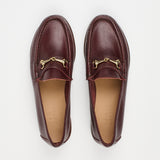 The Bit Loafer in Burgundy Flat Front