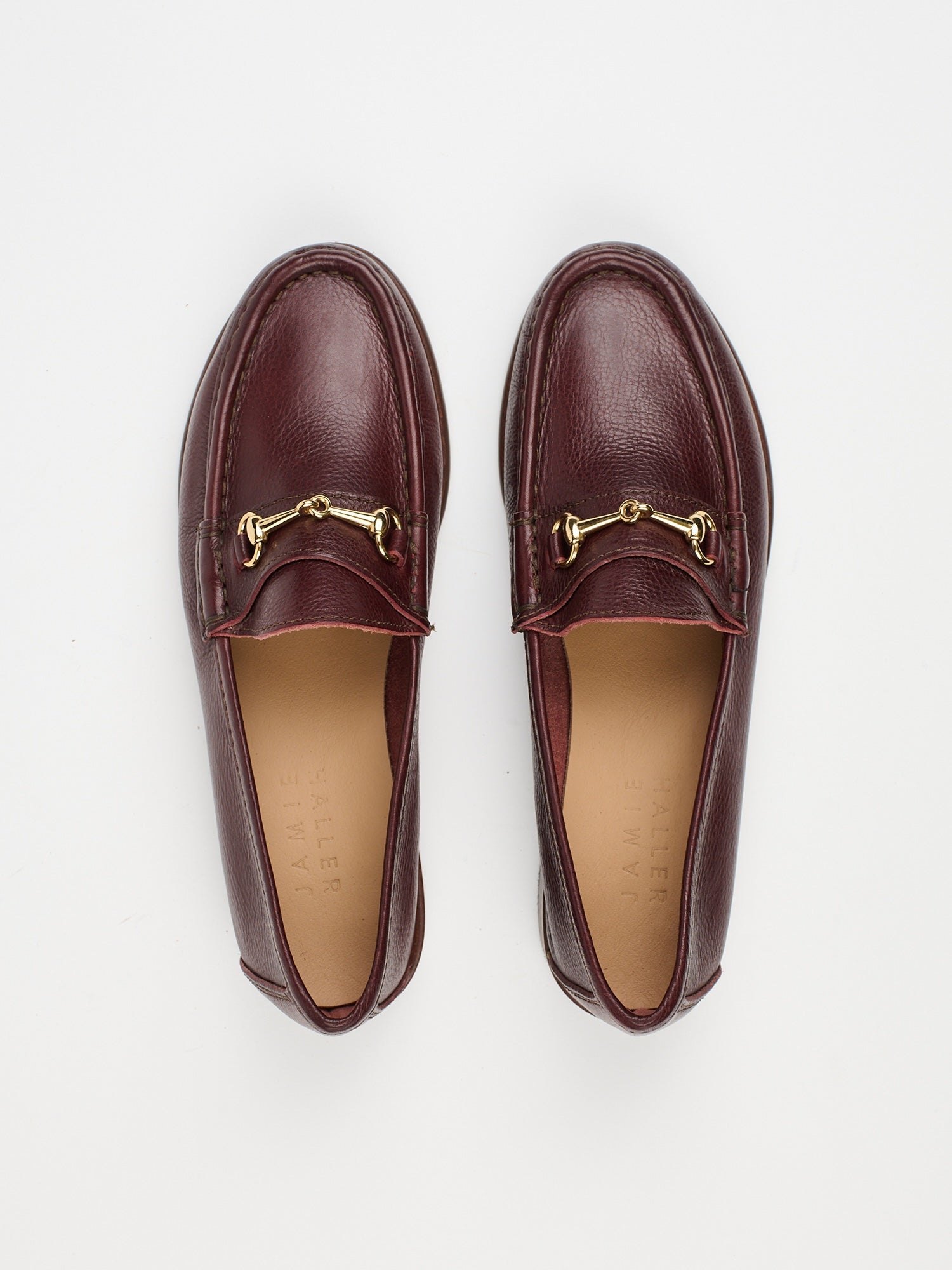 The Bit Loafer in Burgundy Flat Front