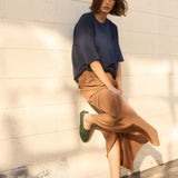 The Midi Swing Skirt in Clay