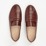 The Penny Loafer in Brown Croc - Jamie Haller