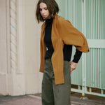 The Welt Pocket Cashmere Cardigan in Gold