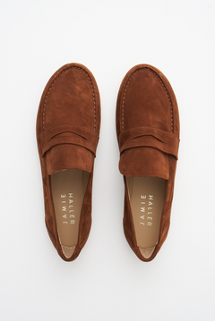 The Penny Loafer in Chocolate Suede