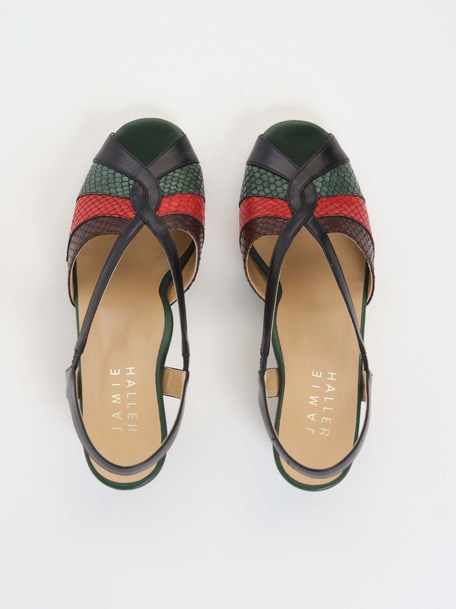 The Archive Heel in Snake Mix