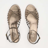 The Caged Kitty in Burnished Bronze