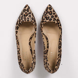 The Kitty Point Heel in Ponyhair Leopard