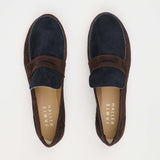The Penny Loafer in Deep Espresso / Navy