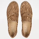 The Penny Loafer in Tan Zebra
