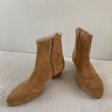 The Beatnik in Camel Suede Front View 1