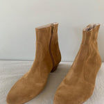 The Beatnik in Camel Suede Angled Front View 2