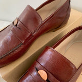 The Penny Loafer in Oxblood Detail Shot