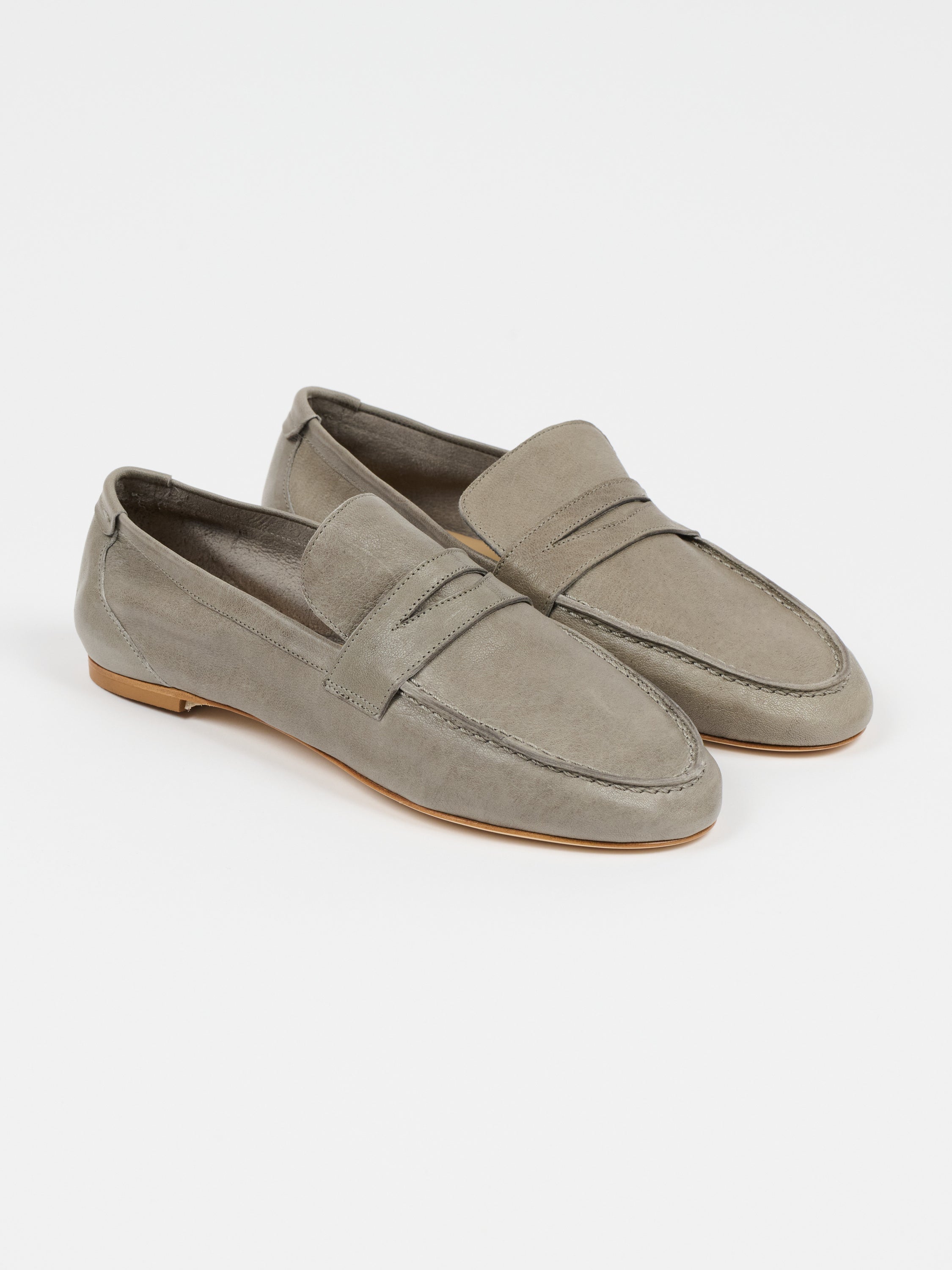 The Unlined Penny Loafer in Graphite