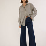 The Stripe Essential Shirt in Stone Blue
