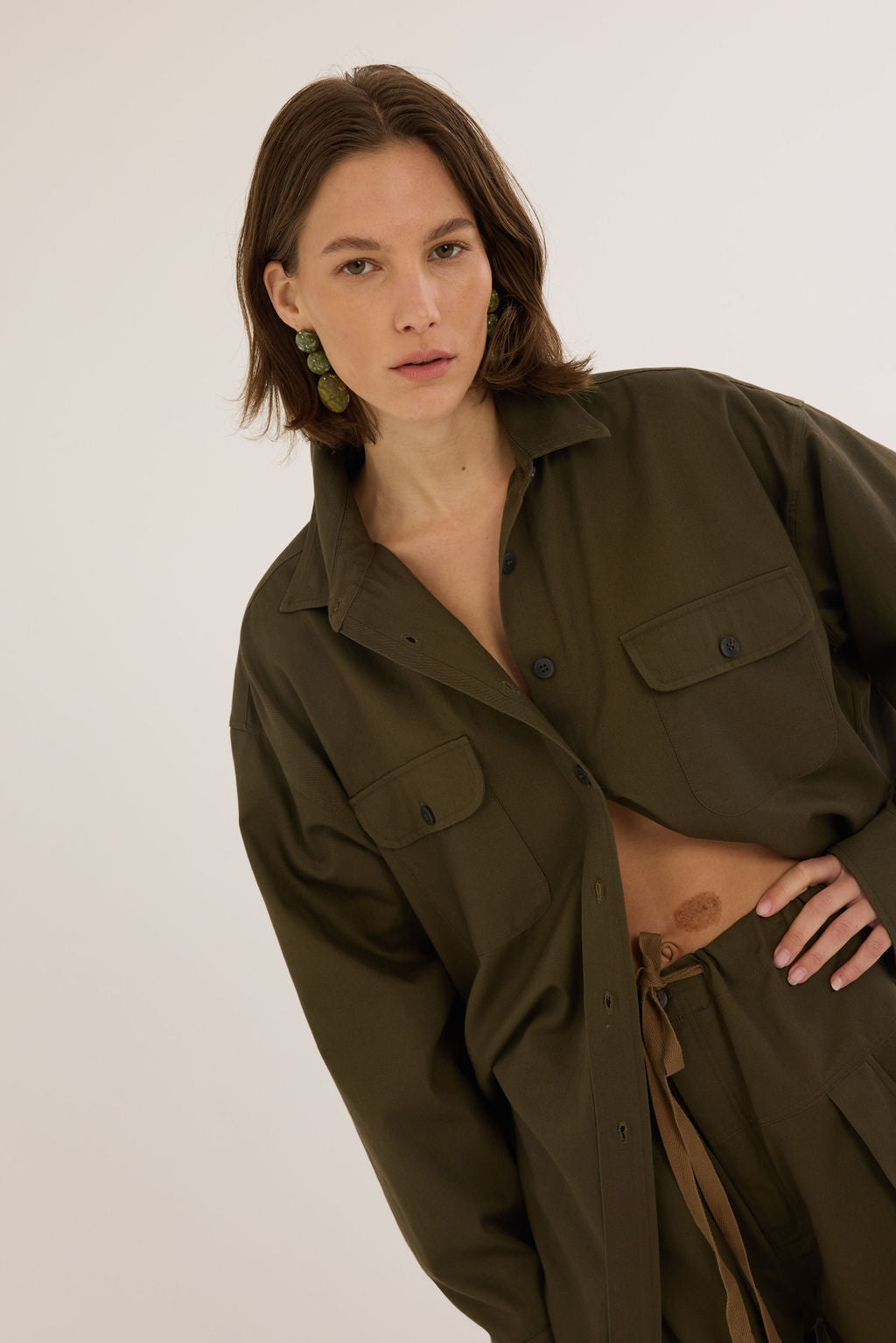 The Big Shirt in Colonial Green