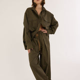 The Big Shirt in Colonial Green