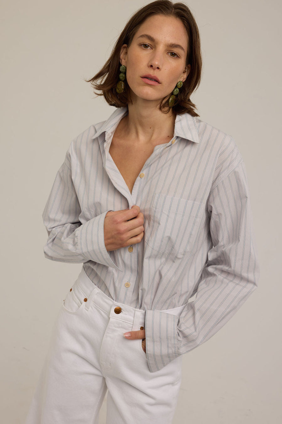 The Weekend Shirt in Stone Grey