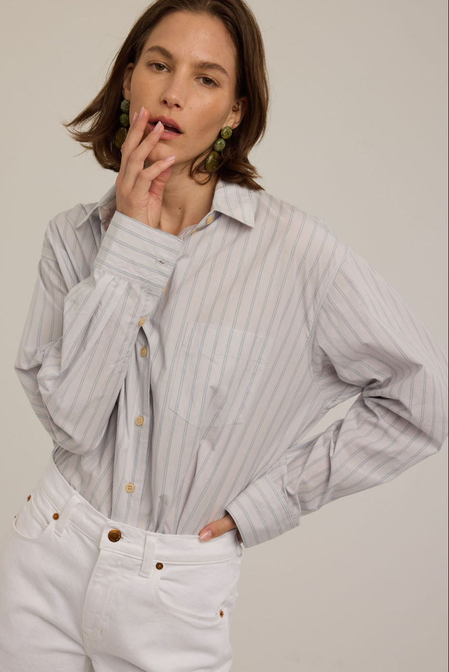 The Weekend Shirt in Stone Grey